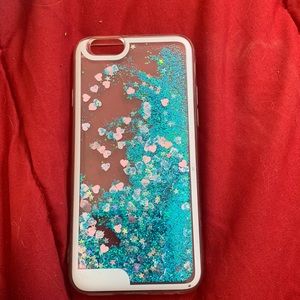 iphone 6s blue sparkly case